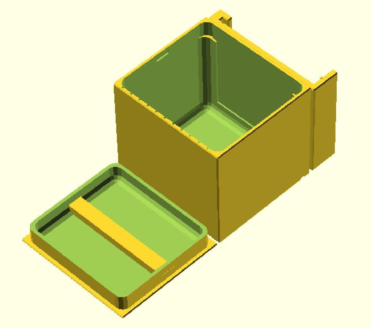Caixa de classificacao parametrica com tampa