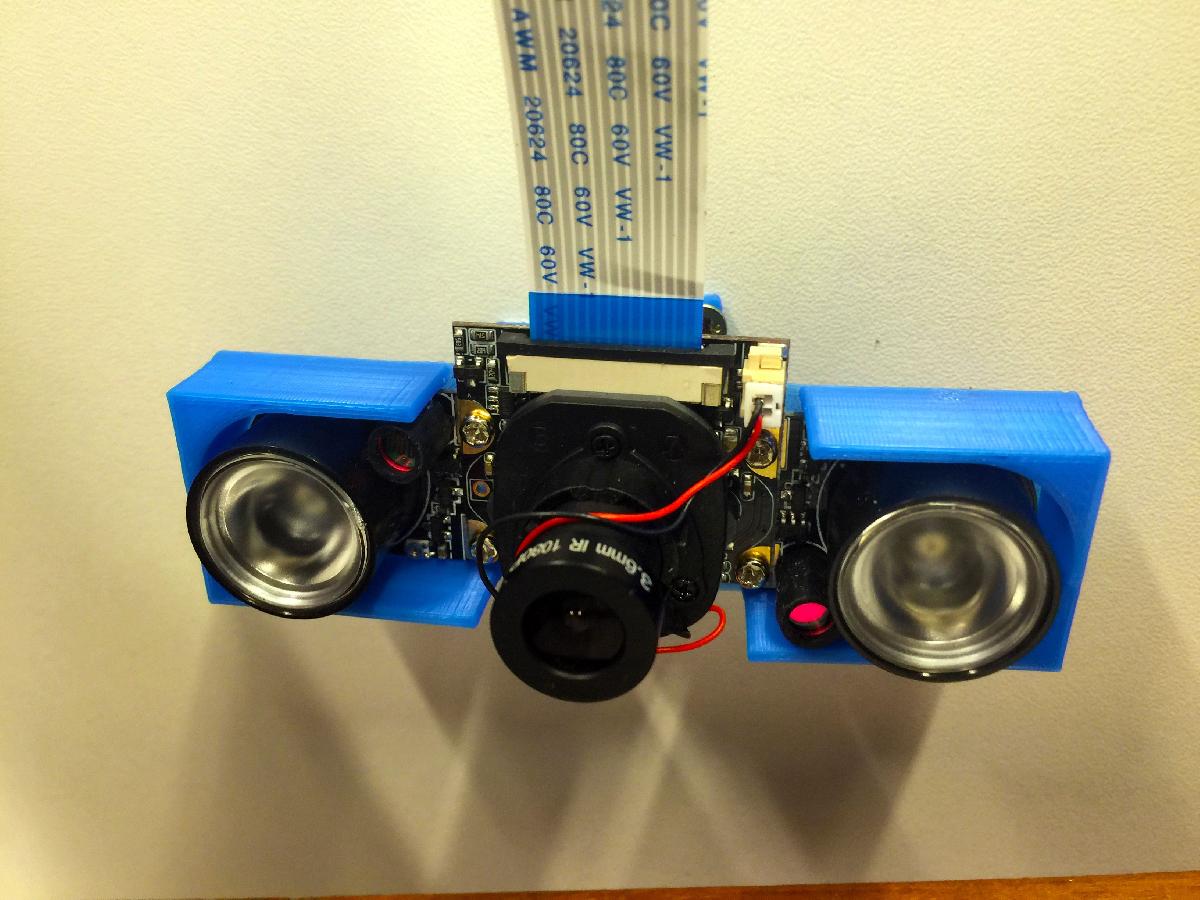 Suporte de camera com rosca esferica   Suporte de camera com LED infravermelho