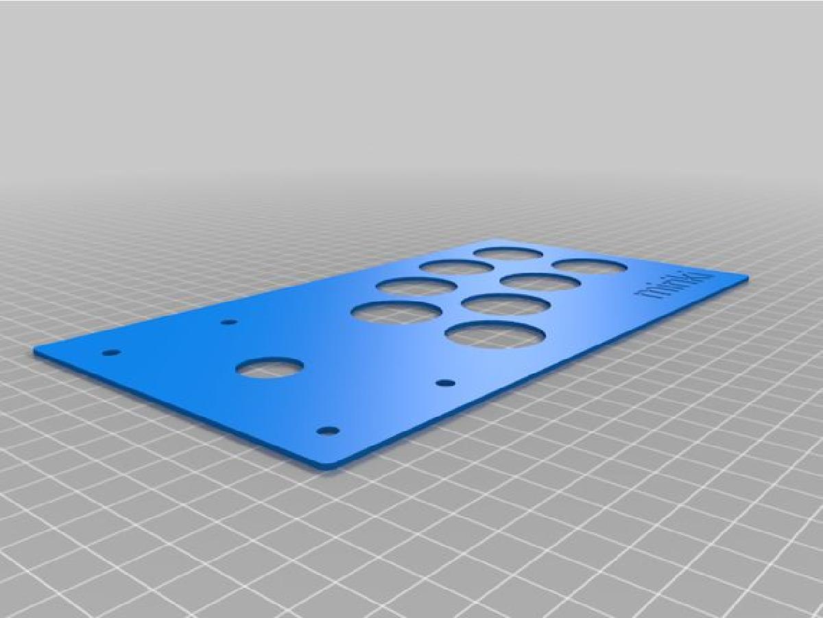 Painel de Arcade para Joystick e 8 Botoes, Layout Hori "tamanho real"