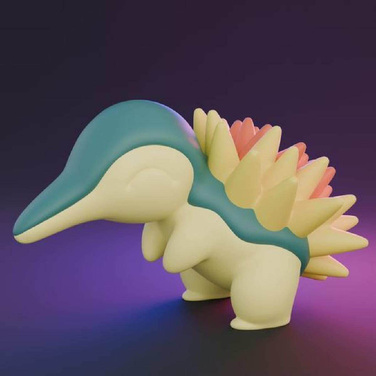 Modelo 3D do Pokemon Cyndaquil