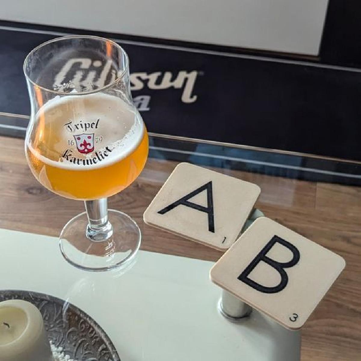 Descansos de Copo Scrabble