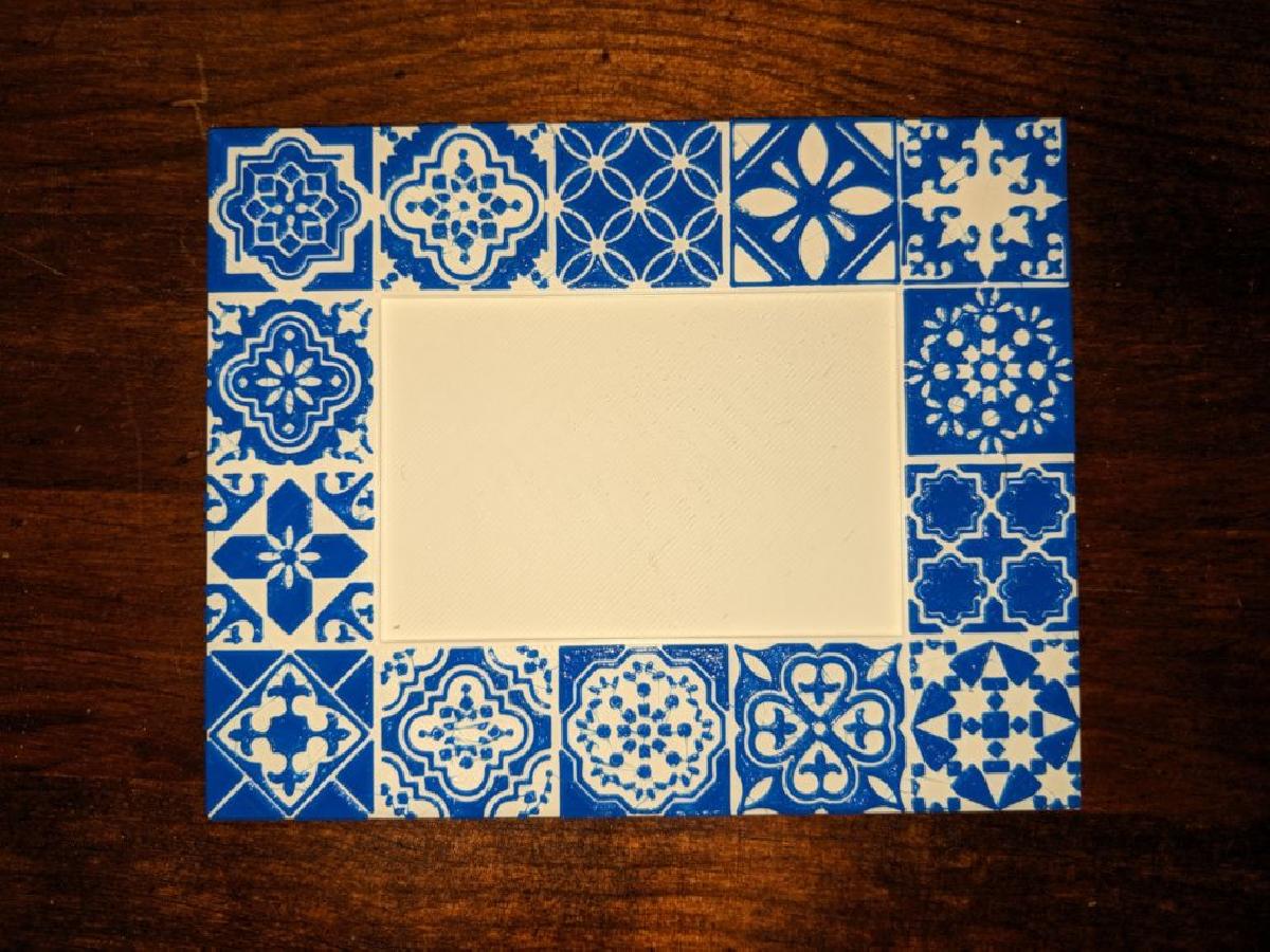 Moldura de Estilo de Azulejo Portugues