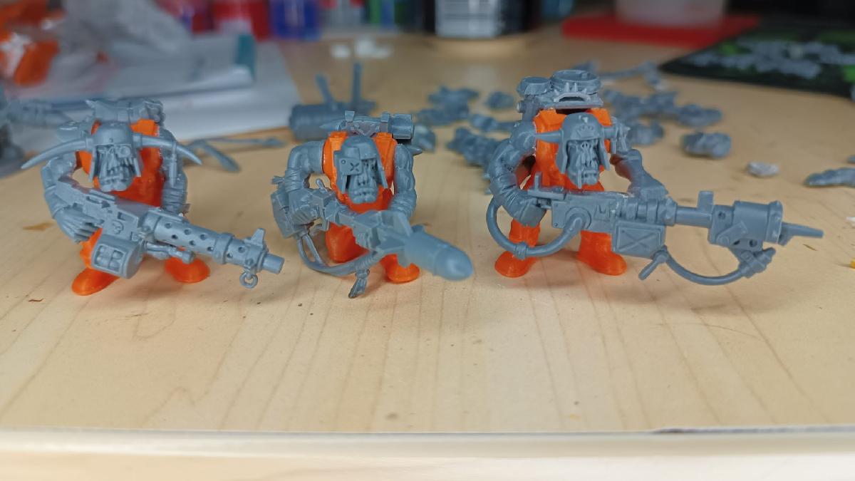Corpos de Ork Melhores para Garotos Sobressalentes usando Pecas da GW
