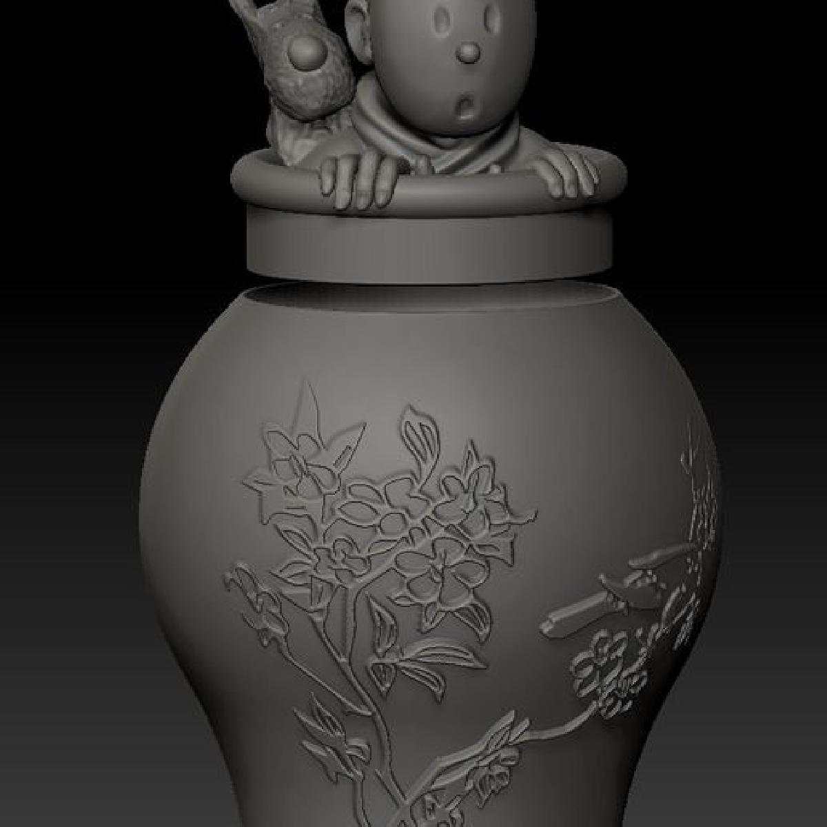 o vaso de lotus azul