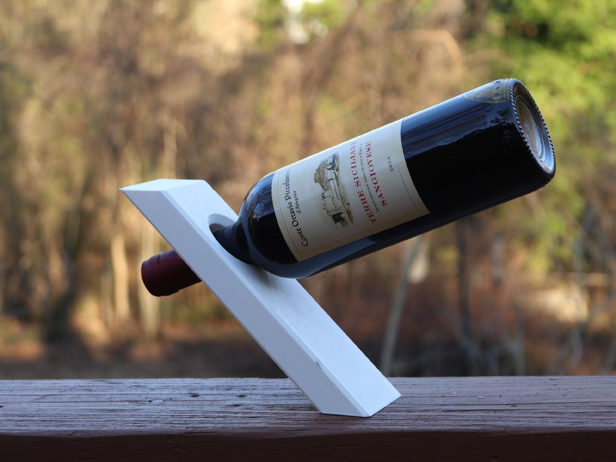 Suporte para Garrafa de Vinho Flutuante DESAFIE A GRAVIDADE!