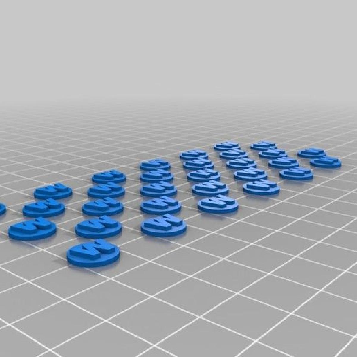 Marcadores de ponto de comando e de ferimentos para Warhammer 40.000