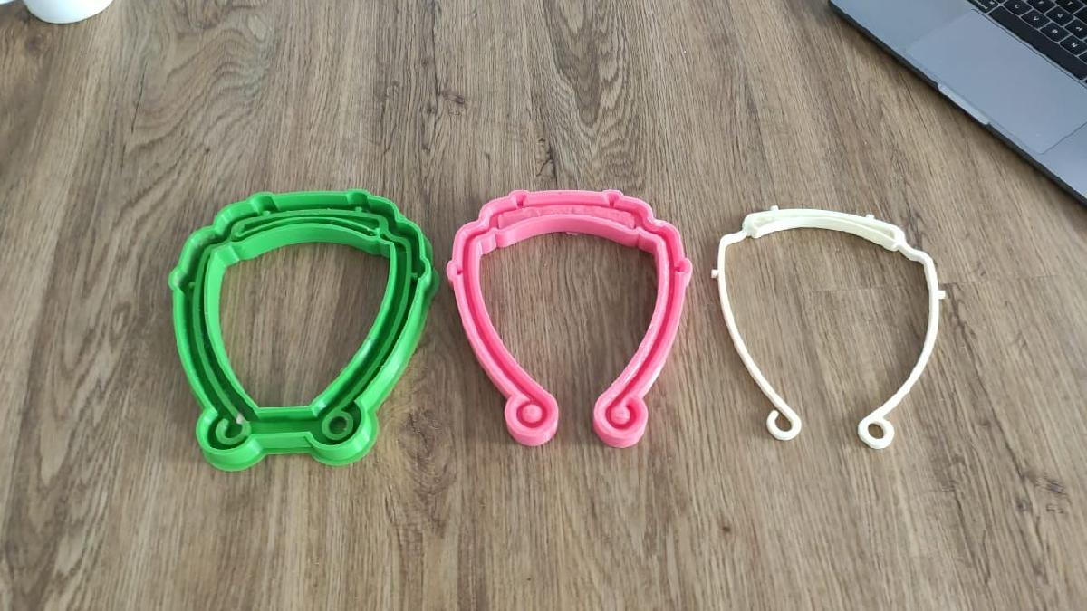 Molde de silicone para viseira Covid Viseira