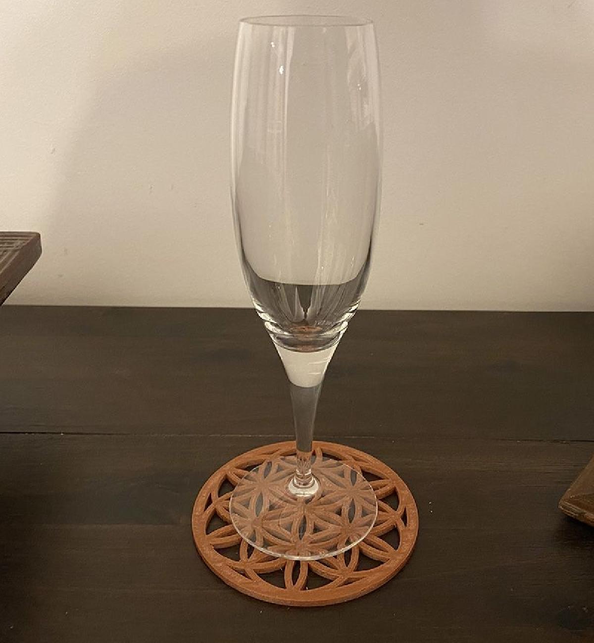 Sous verre flor da vida