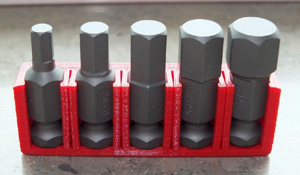 Bit block para cinco brocas de 7/16"