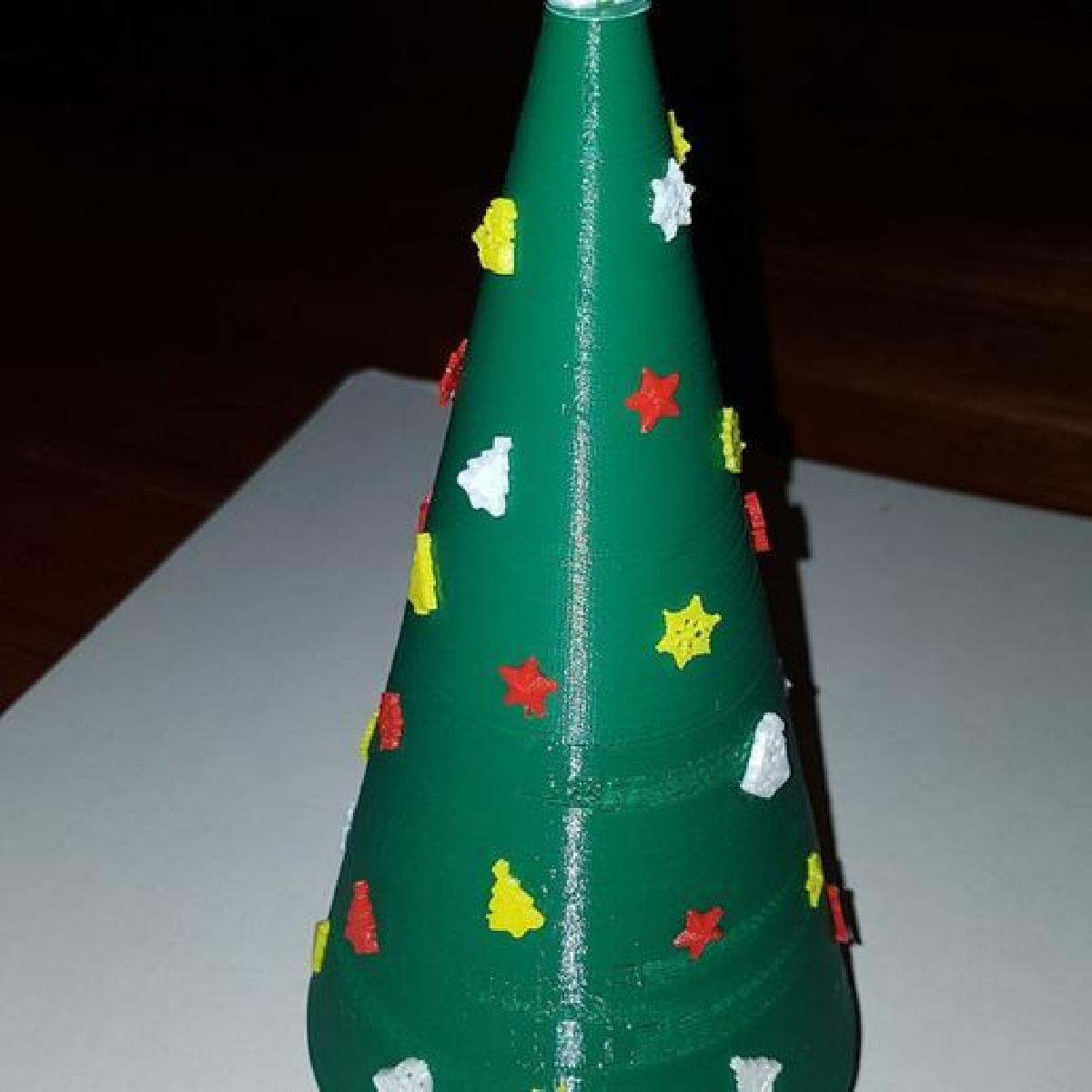 Recipiente com Tema de Arvore de Natal