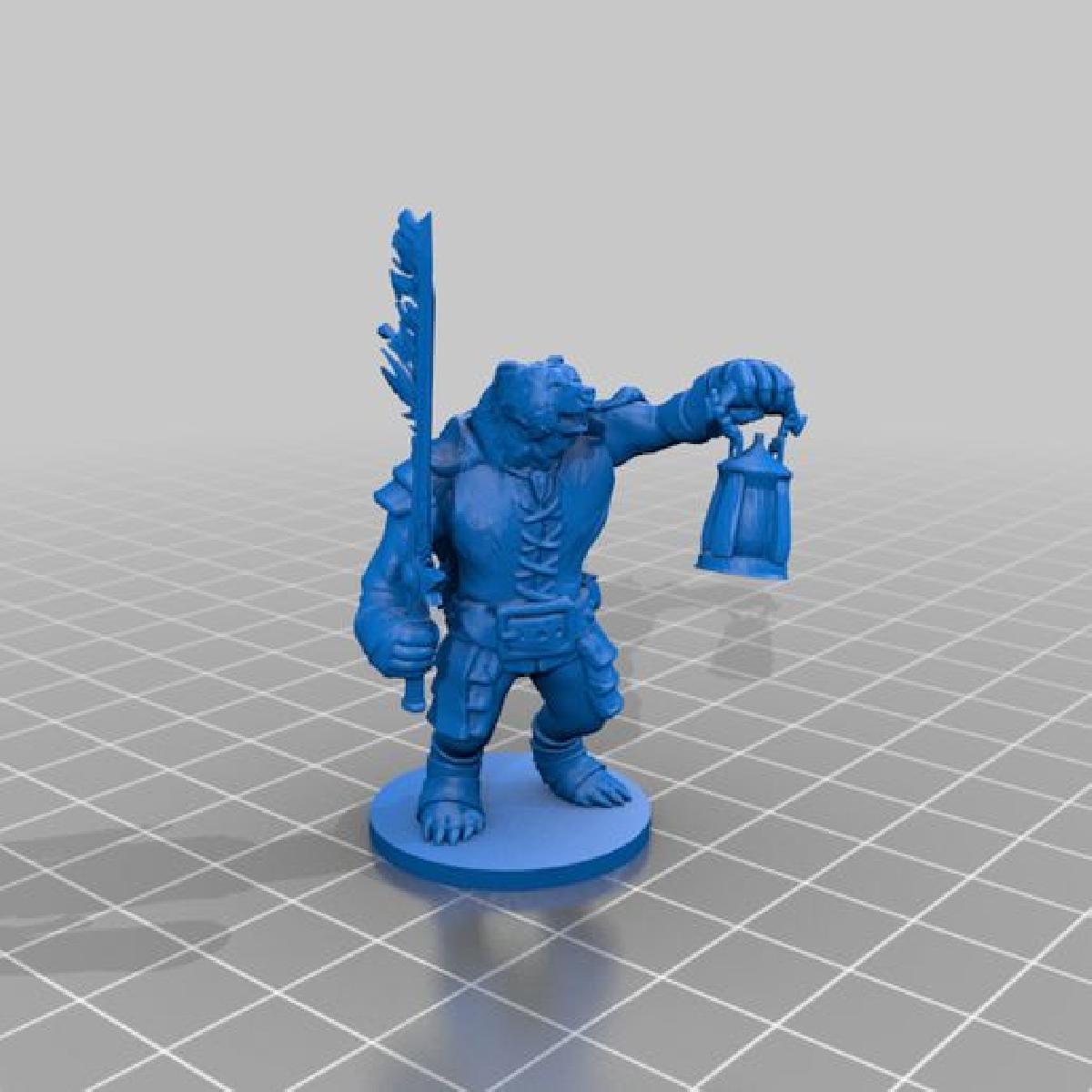 Guerreiro Urso Portador de Tocha (Portador de Tocha URSO)