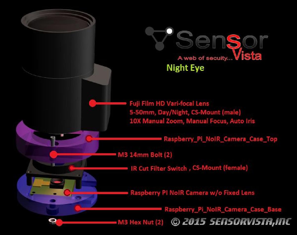 Case para Camera Raspberry Pi