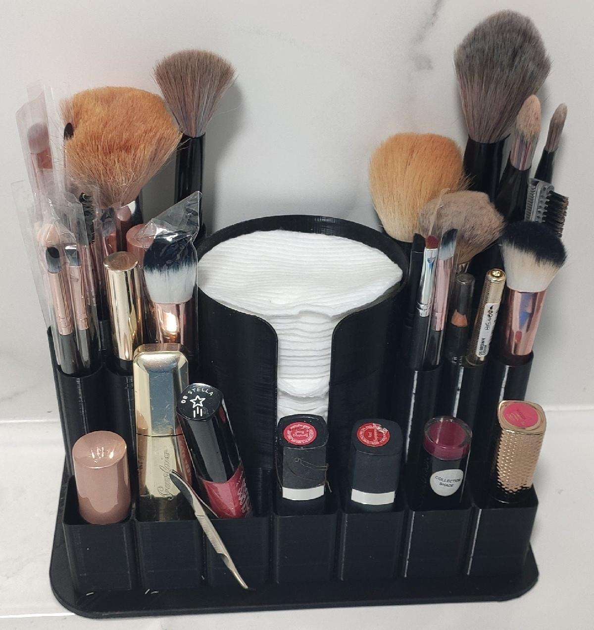 Organizador de maquiagem.