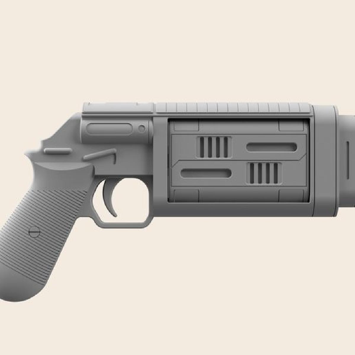 Pistola Blaster Cassian Andor Bryar STL (Andor)