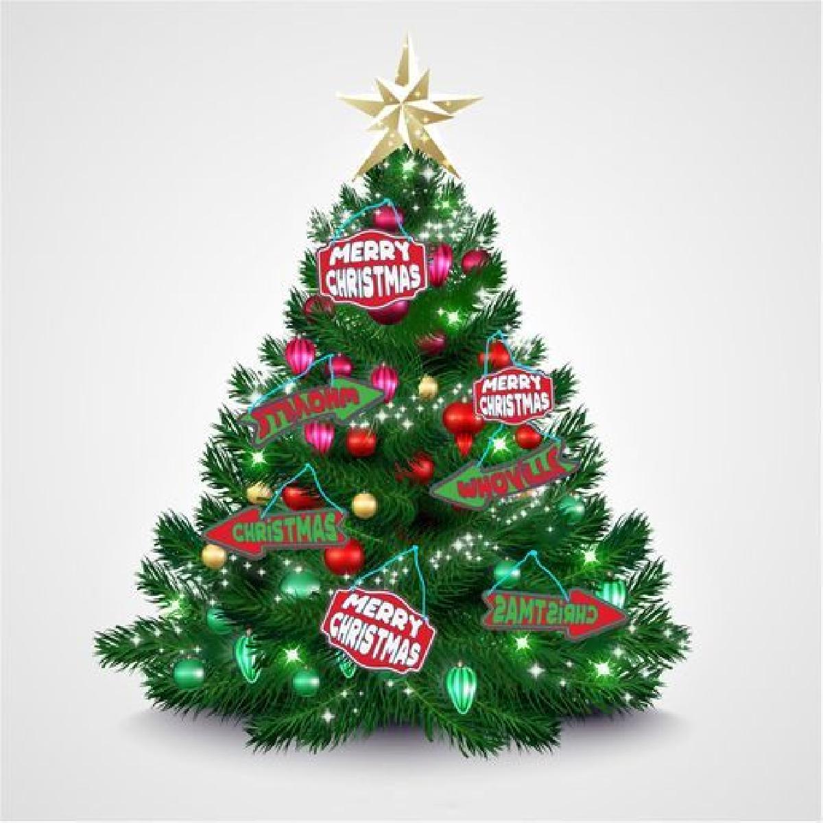 Decoracao da arvore de Natal
