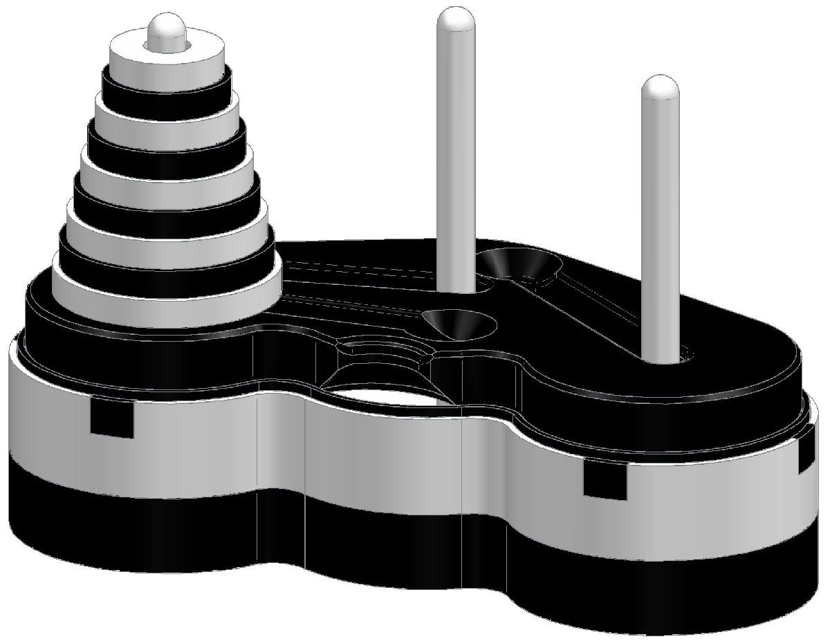 Torre de Hanoi (Quebra cabeca Jogo Matematico Jogo de Habilidade Mental)
