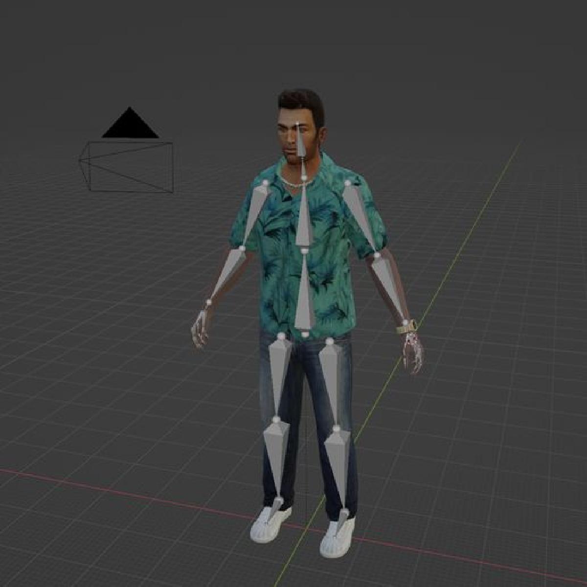 GTA Tommy Vercetti Baixo Poligono Rigado