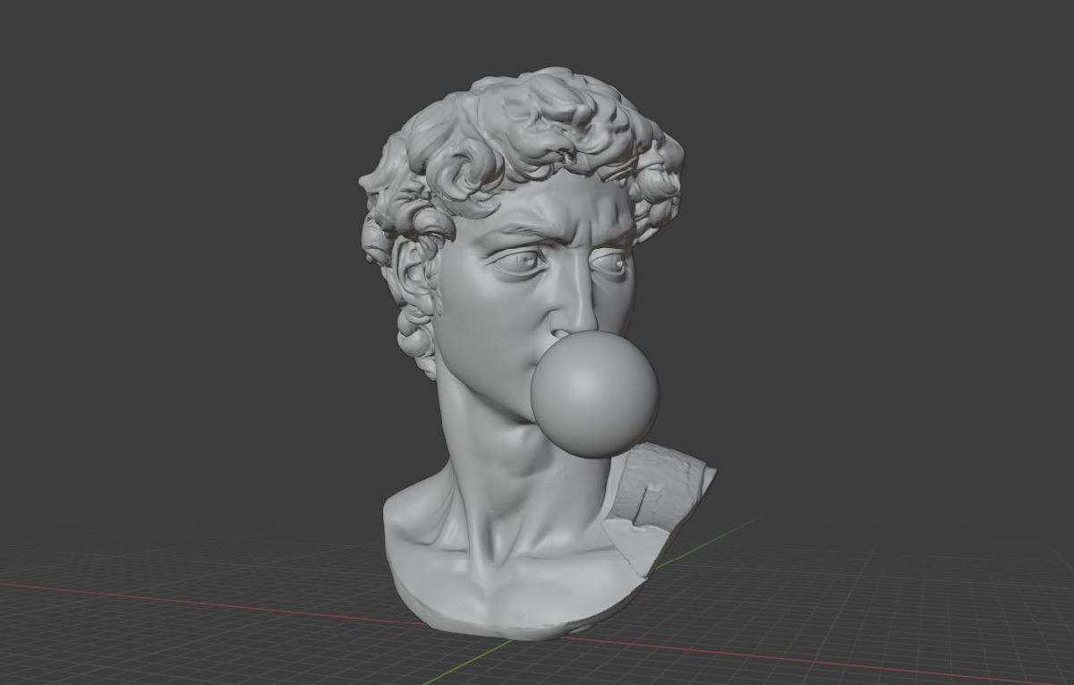 Vaporwave Bubblegum David