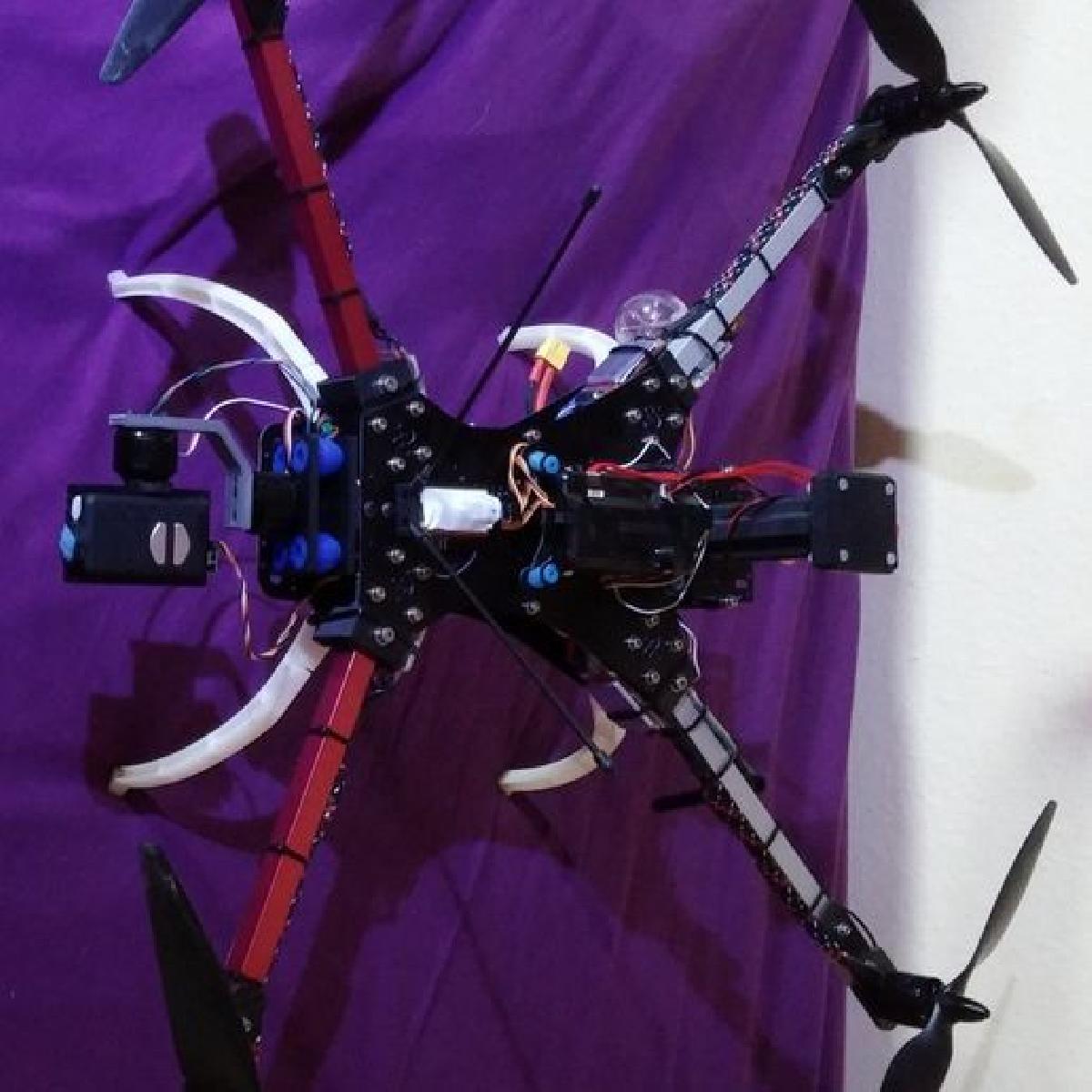 Adaptadores DJI F450 para bracos de aluminio X525 de 0,5"