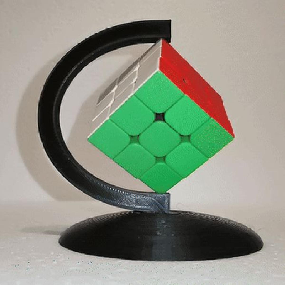 Represente o Cubo de Rubik 3x3 no estilo de um globo