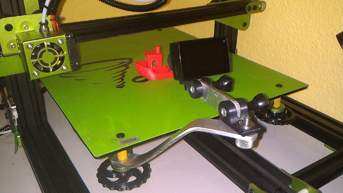 Suporte para camera GoPro para impressora 3D