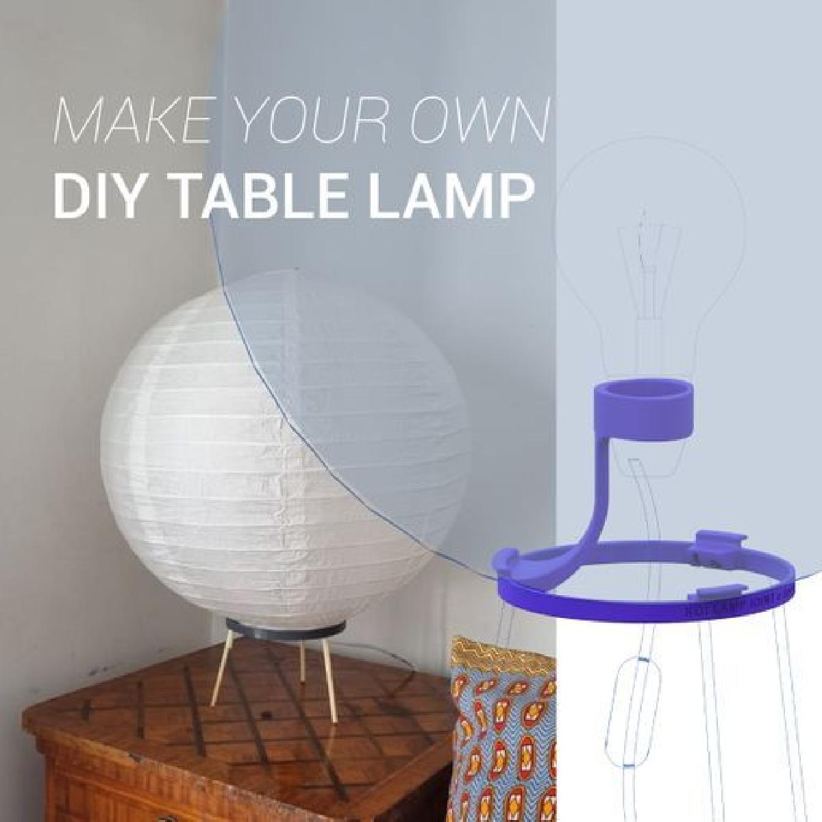 JUNTA PARA FAZER UM LUMINARIA DE MESA DIY