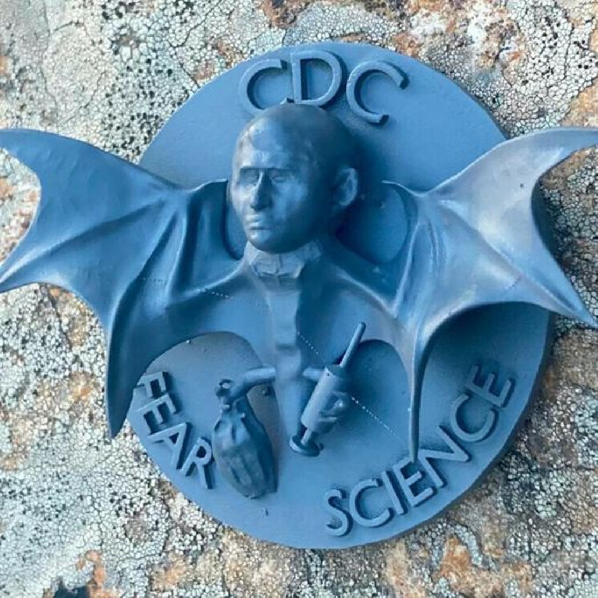 Placa assustadora do CDC