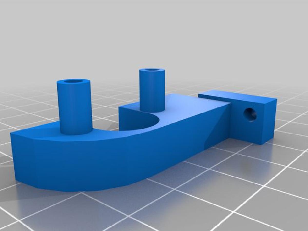 Adaptador de sensor BLTouch AnyCubic Chiron para montagem de ventilador de duplo sopro V6 e Volcano por Nadeon