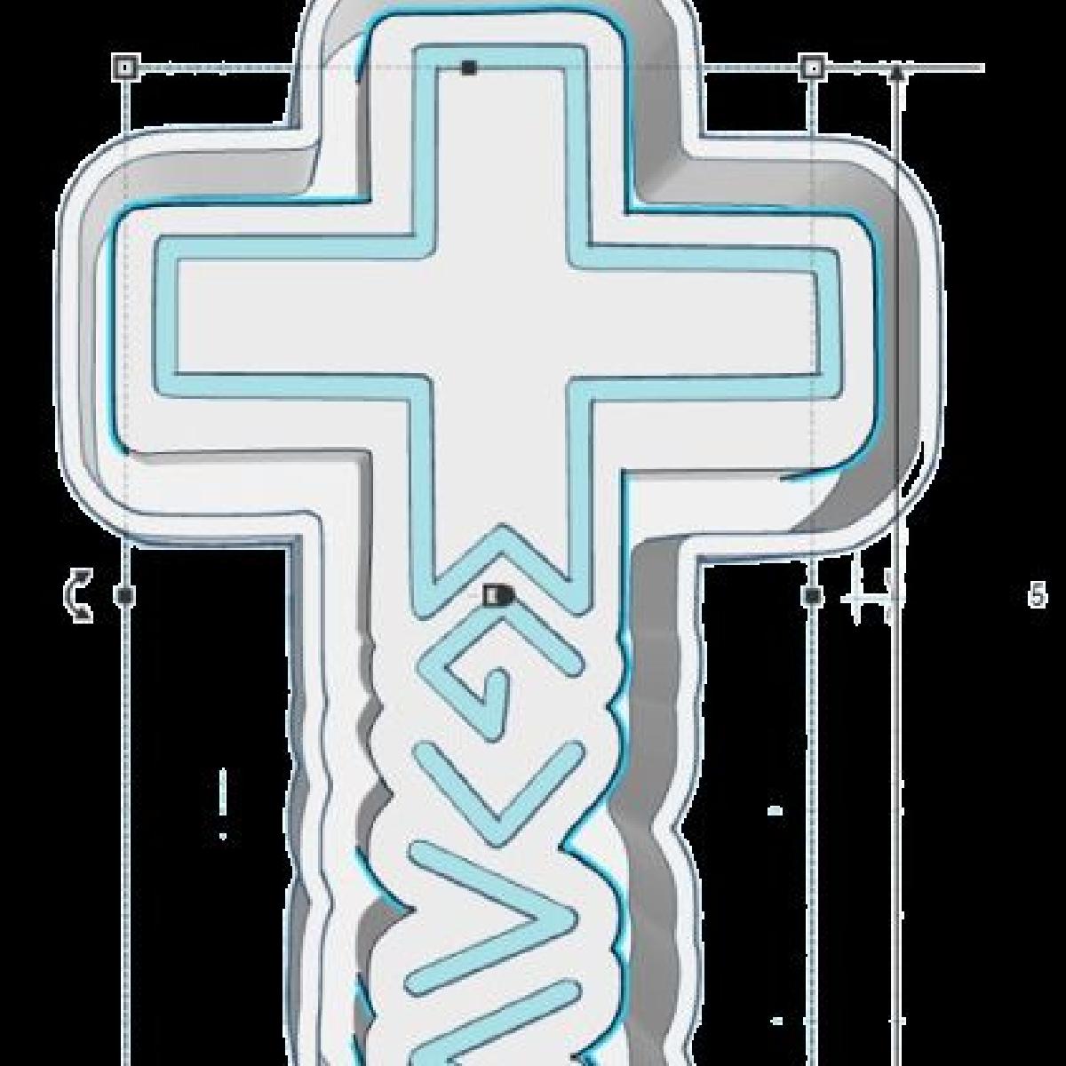 Mestre de Molde Cross Freshie STL