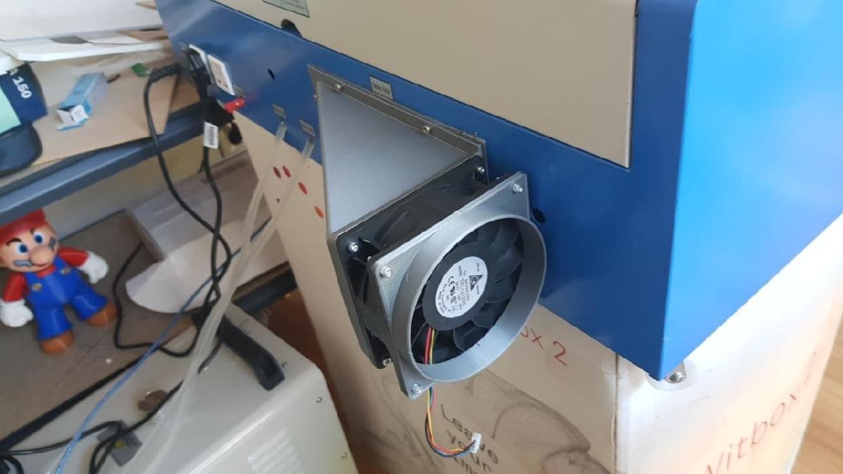 Extracao de fumos K40 Laser