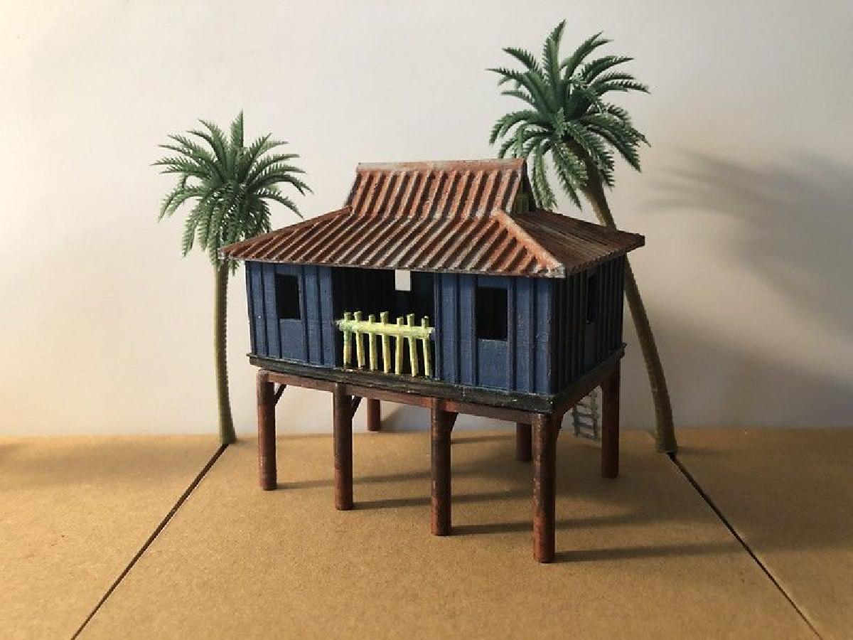 Cabana dos Rapidos do Rio Kali   Companhia de Navegacao da Selva (Escala HO/H0/1 87)
