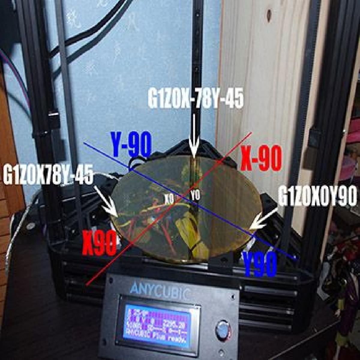 Kossel plus / Anycubic Plus   Atalho para nivelamento manual da mesa