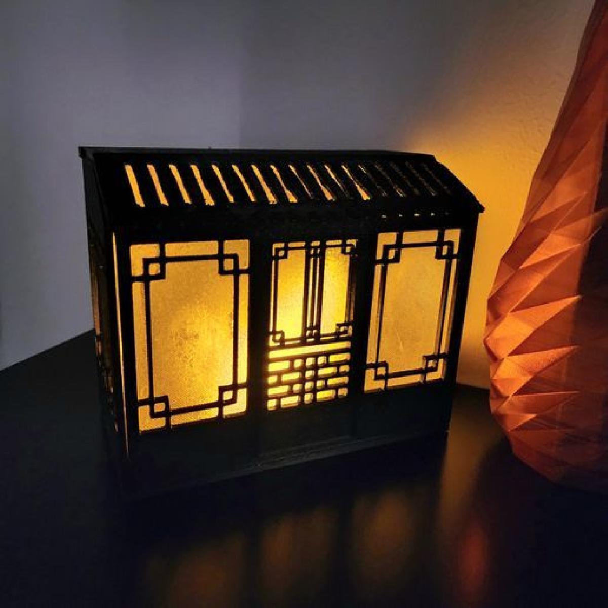 Lanterna de luz de casa em miniatura