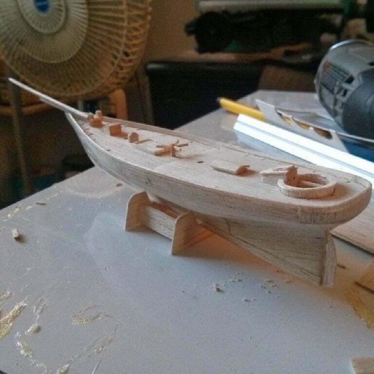 Modelo em escala do Yatch America (esc: 1:200) (Sem impressao 3D, usinagem CNC)
