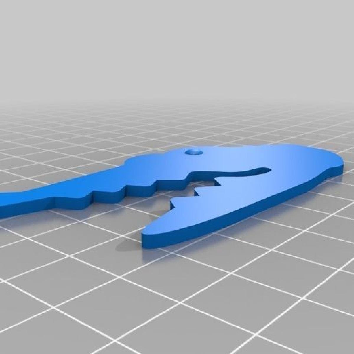 Dados 3D do simbolo de crocodilo.