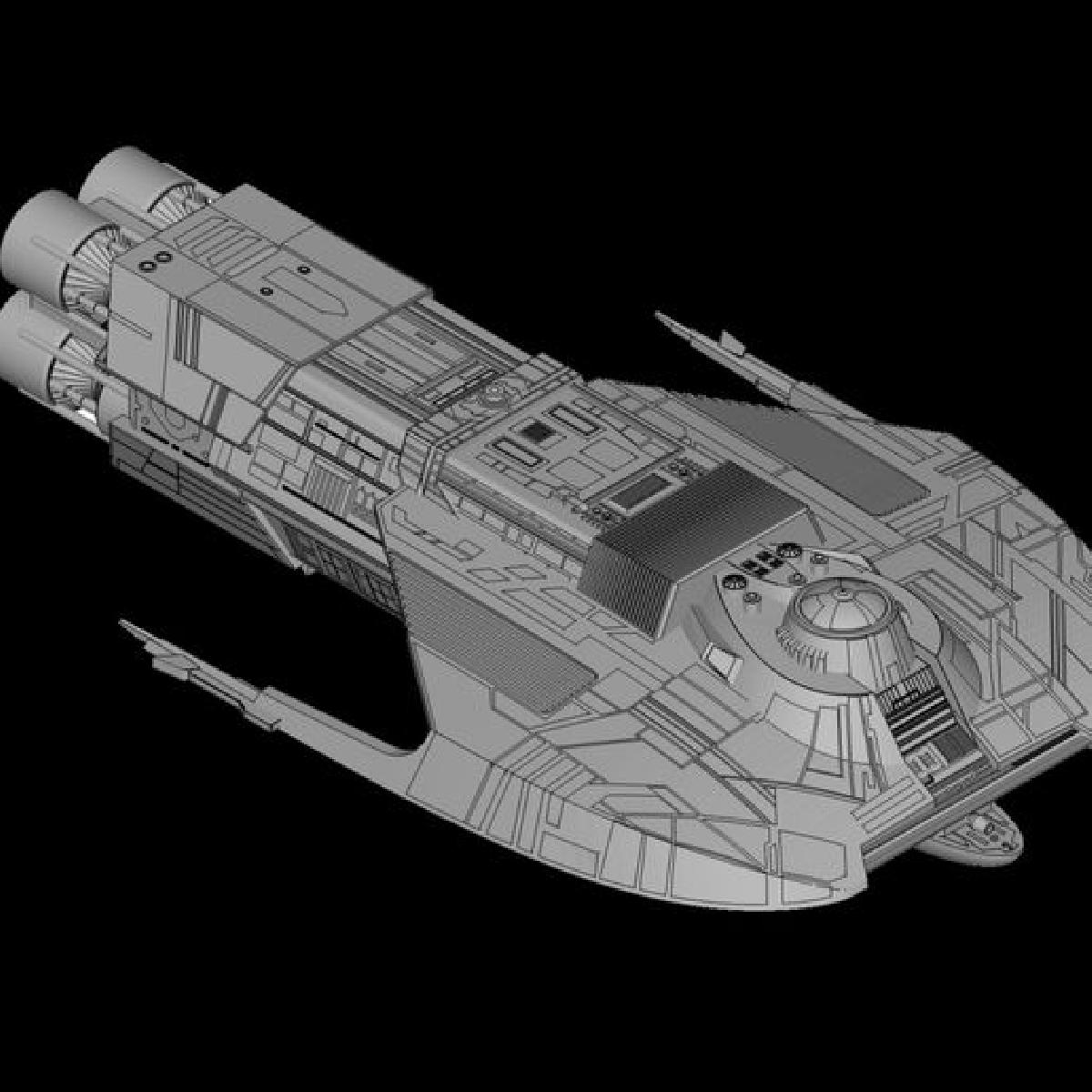 Star Trek III Mercante e reaproveitamentos: Expansao do kit de pecas de naves estelares de Star Trek #21
