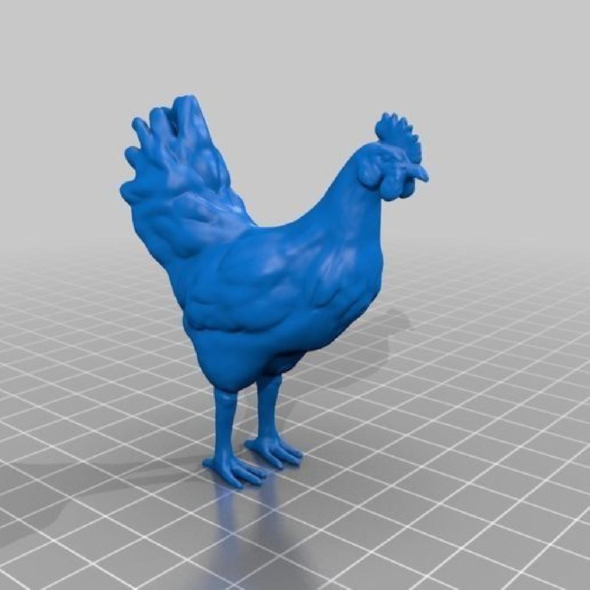Dados 3D de frango