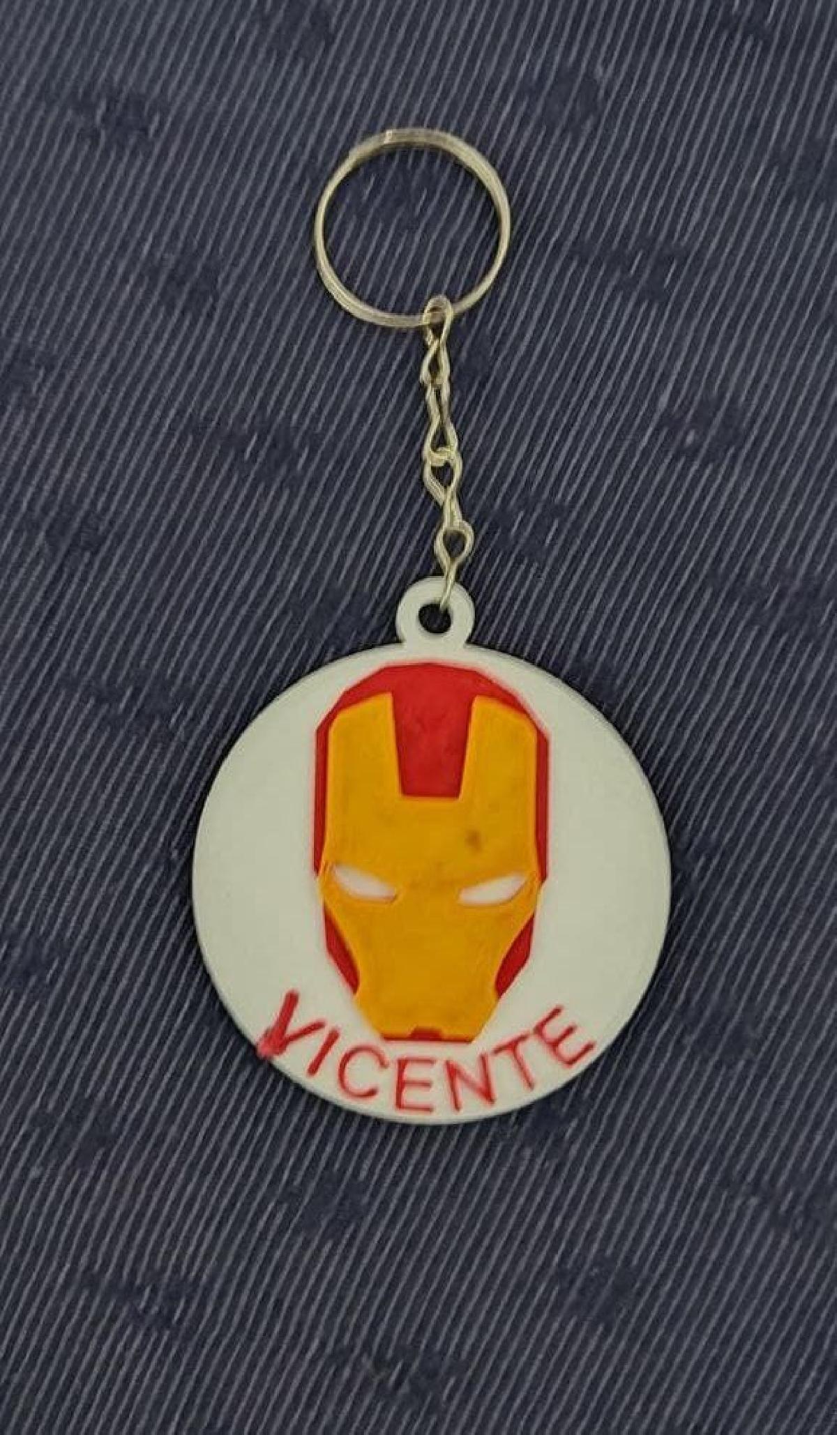 Chaveiro do Homem de Ferro (personalizavel)