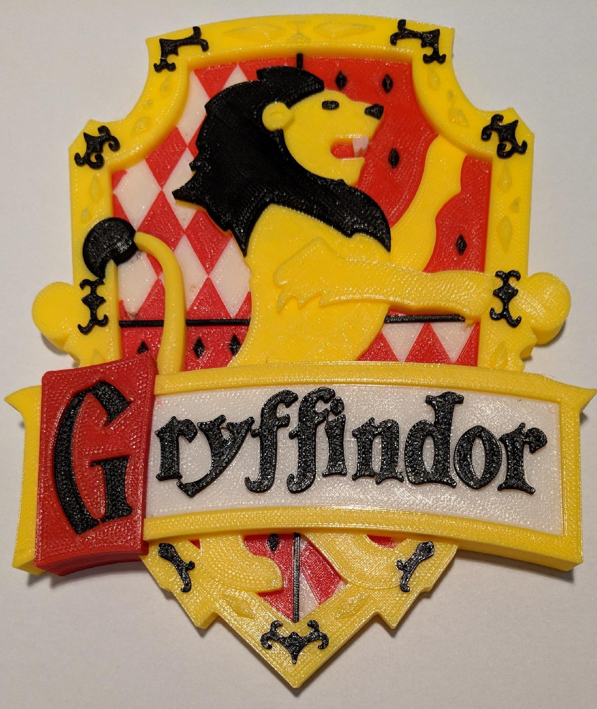 Grifinoria Harry Potter multimaterial (Prusa MMU1 & MMU2)