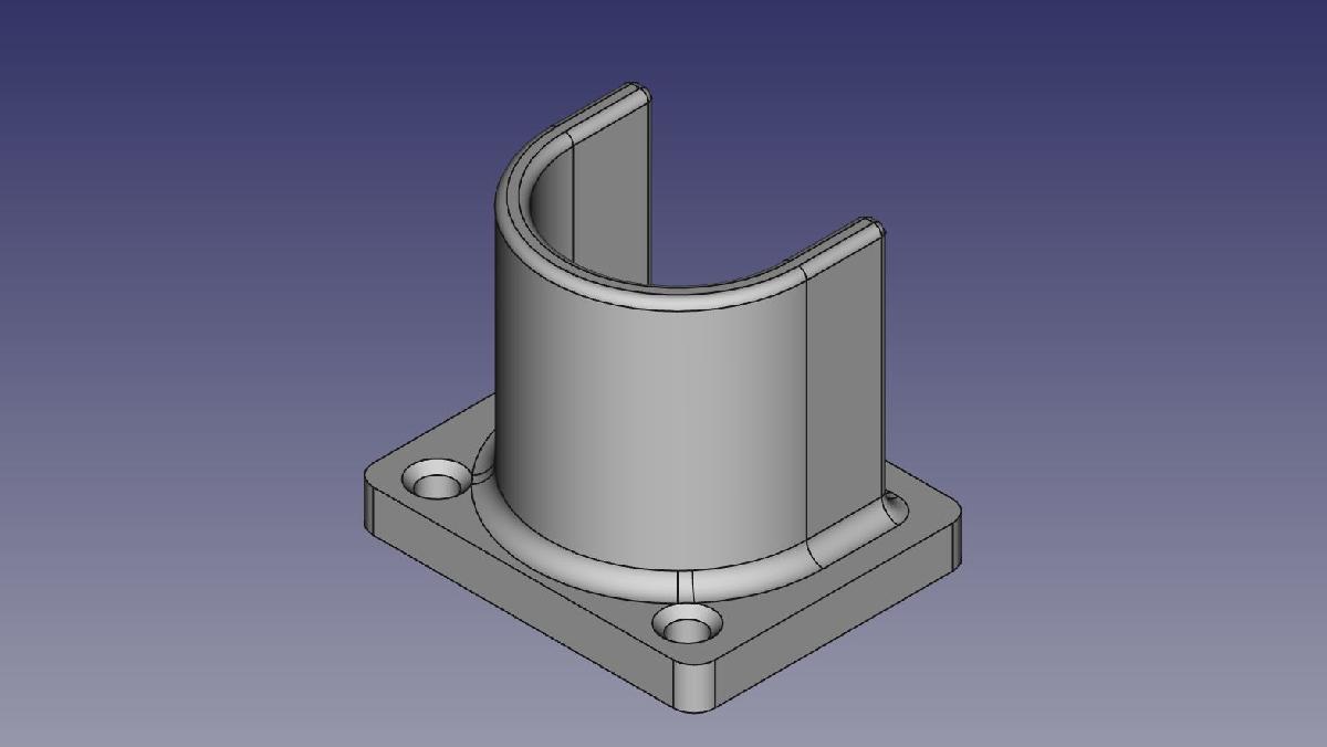 Suporte de barra para armario (22 mm).