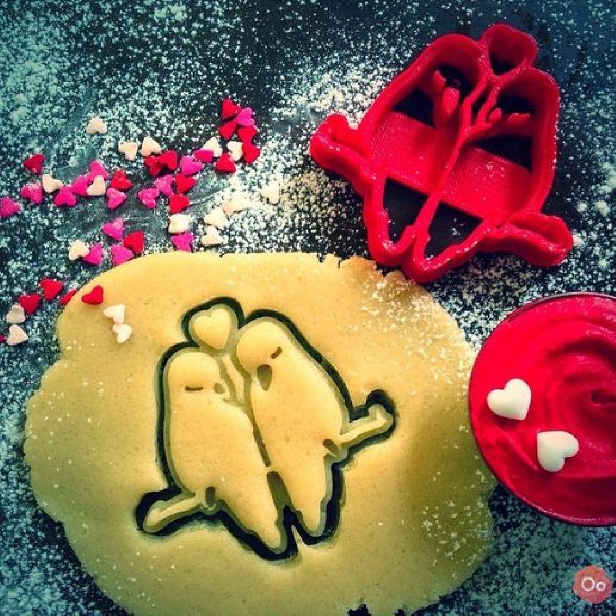 Cortador de Biscoitos Love Birds