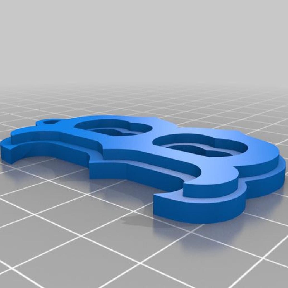 Chaveiro Boston Redsox letra B