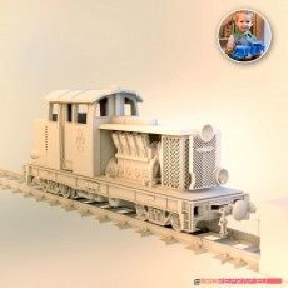 Locomotiva Diesel 01 C   compativel com LEGO/ERS, impressa em 3D com FDM
