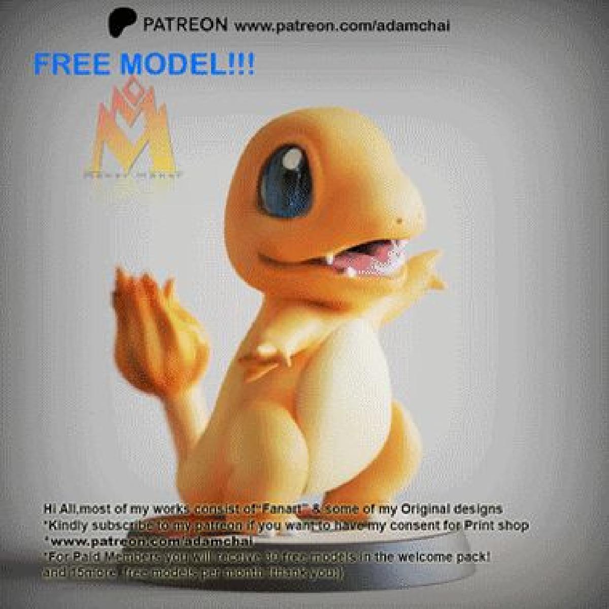 Charmander GRATIS Pokemon Arte de fa