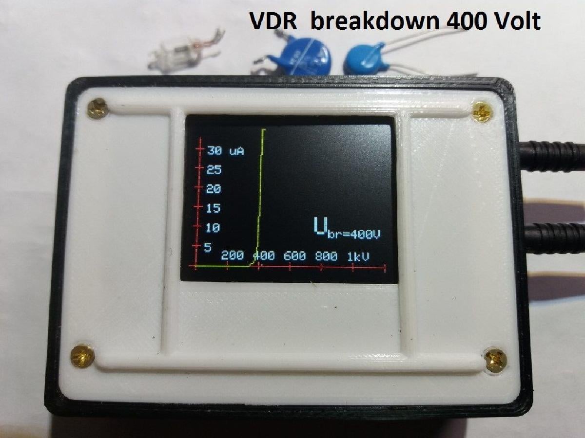 Tester de Isolamento de Alta Tensao 1000V 1kV Curve Tracer STM32