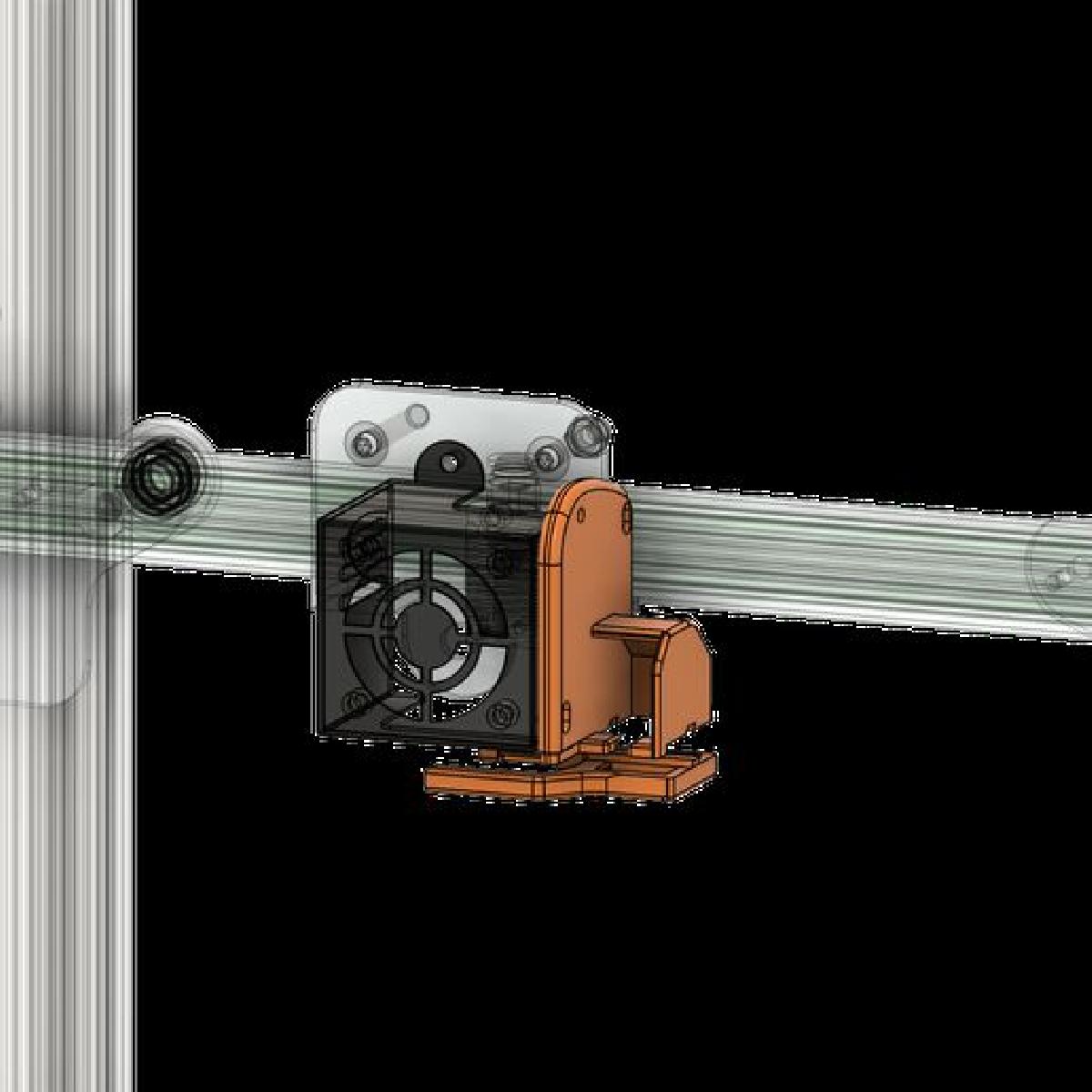 Ventilador de resfriamento Ender3 5015 (temporariamente colocado)