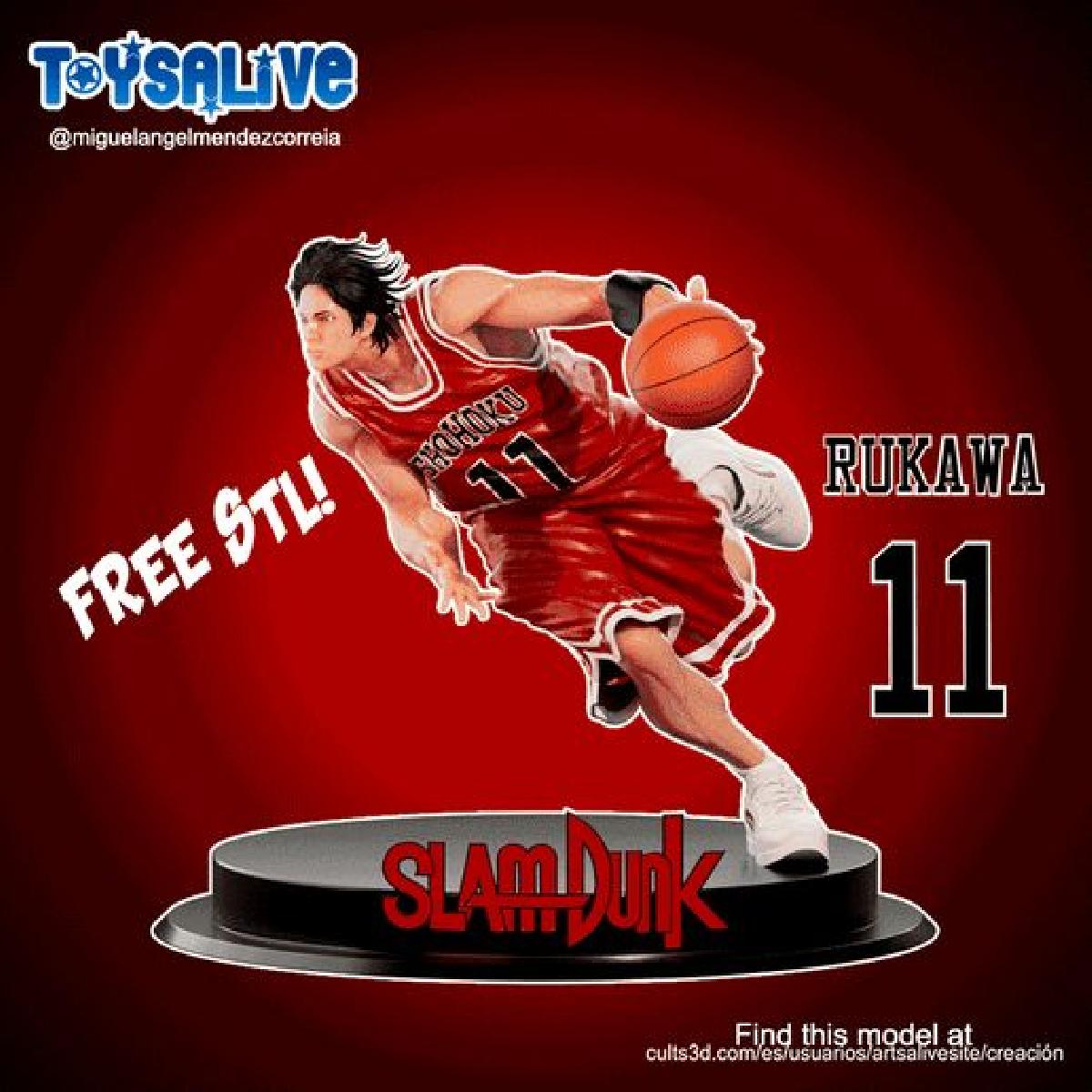 Rukawa Slam Dunk Jogador Free Stl
