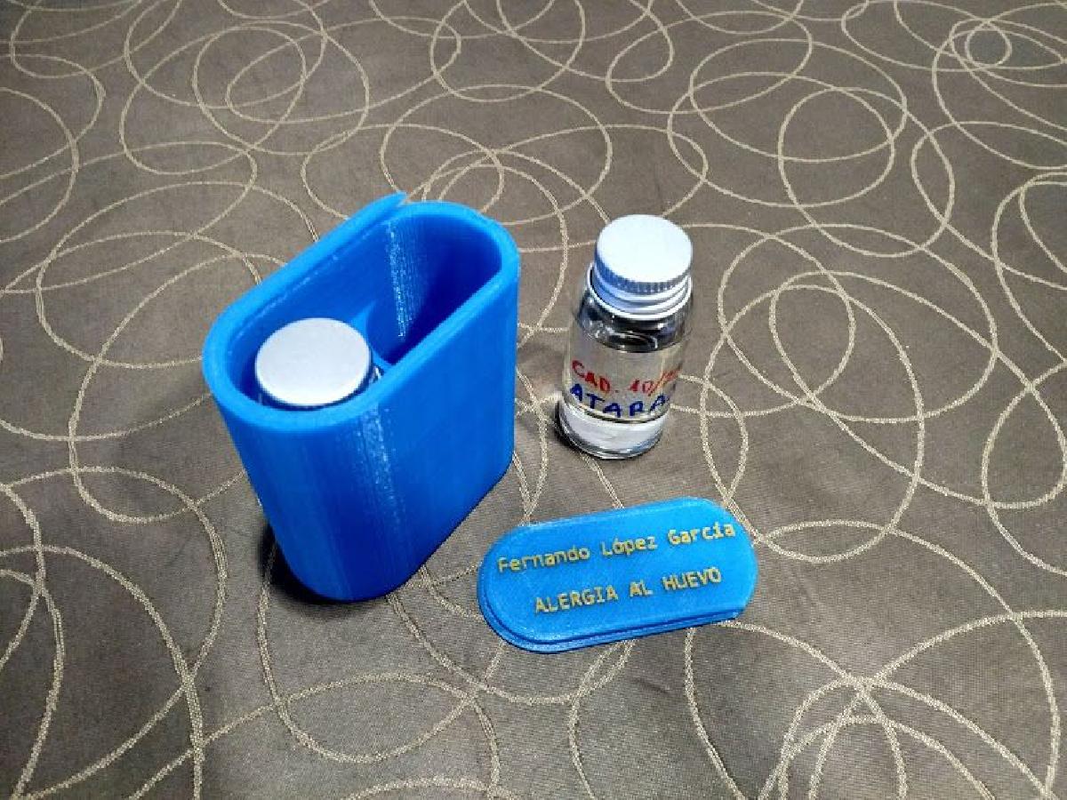 Recipiente doseador para medicamentos alergicos Caja medicamentos alergias