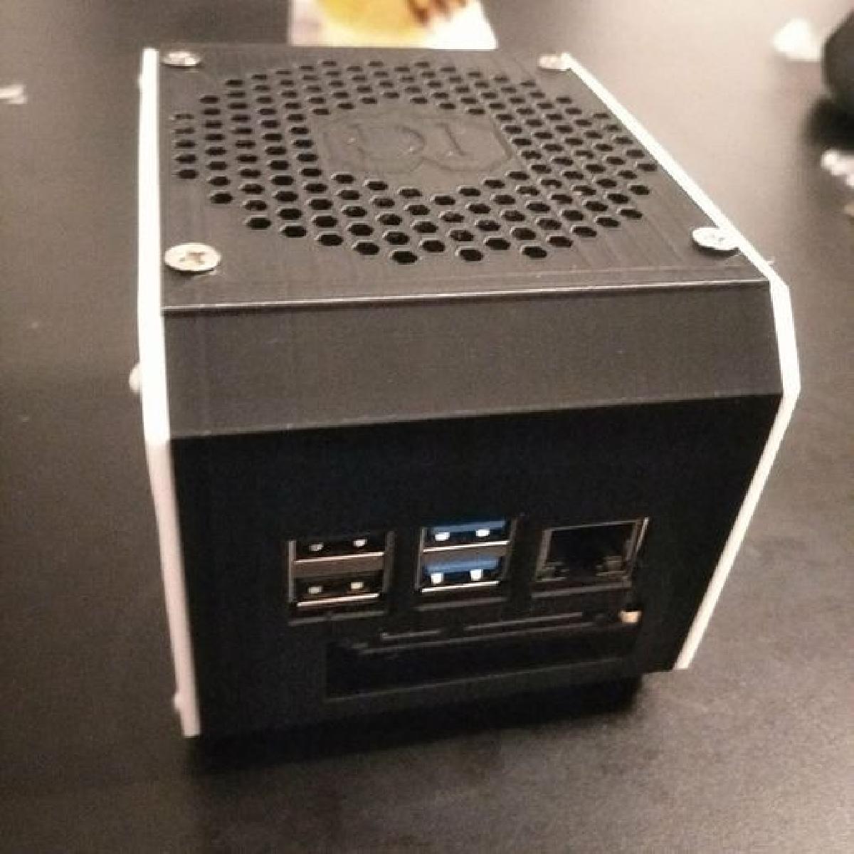 Estojo super silencioso Raspberry Pi 4 com montagem HDD (SSD) 2.5