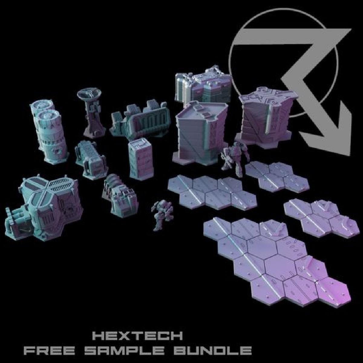 HEXTECH Pacote de Amostra Gratuita (Compativel com Battletech)
